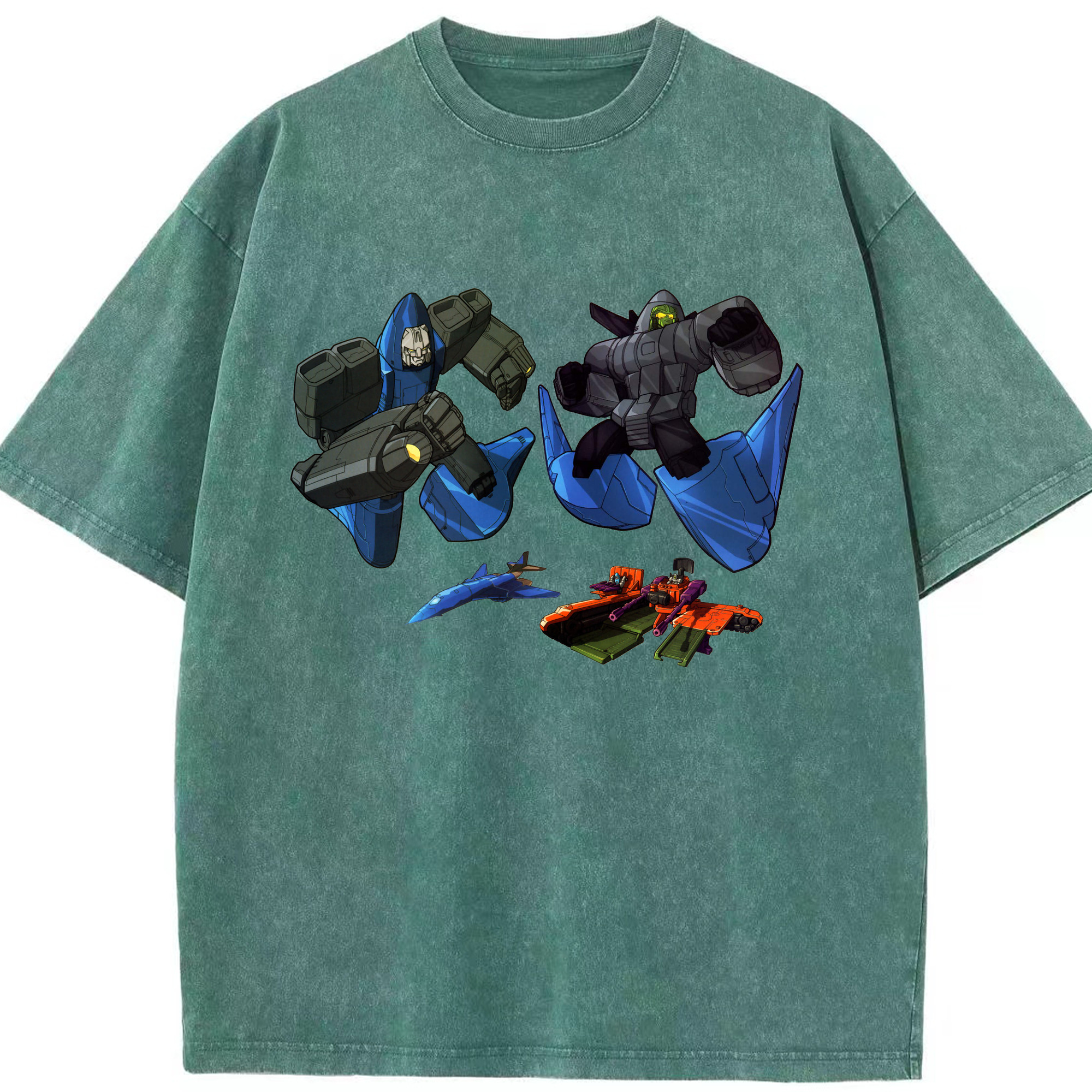 （画像用）  綿100% ヴィンテージ風 半袖Tシャツ（フロントプリント）
